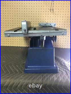 VINTAGE DUNLAP TOOL BELT DRIVE DRIVEN TABLE SAW MODEL 103-0209 With Fence & Mitre