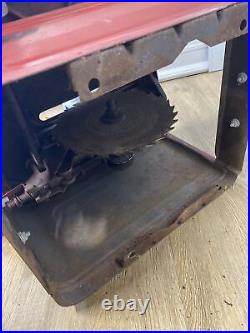 VTG Craftsman Table Saw Fence 103 arbor gear tilt 8 housing BELT DRIVEN RESTORE