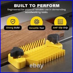 Versatile Featherboard with Dual Handles for Table or Fence Mounting