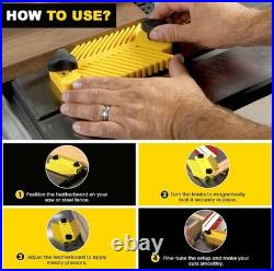 Versatile Featherboard with Dual Handles for Table or Fence Mounting