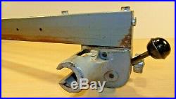 Vintage 10 Delta Rockwell Table Saw Unisaw Jet Lock rip Fence 27 1-38 tube