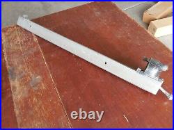 Vintage Craftsman Geared Table Saw Rip Fence for 27 Deep Cast Iron Top