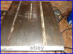 Vintage Craftsman Table Saw Fence 103 arbor gear tilt 8