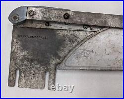 Vintage Delta Rockwell Milwaukee 8 Table Saw Guard Metal Assembly TAB-166