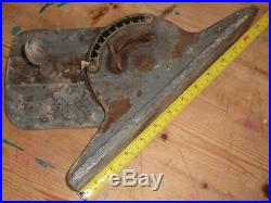 Vintage Large Heavy Cast Iron Wadkin PK Table Saw Mitre Fence Guide ...