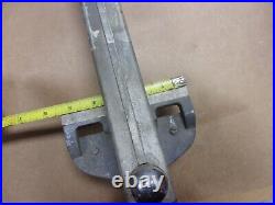 Vtg Craftsman 10 Table Saw Rip Guide Fence Geared Quick Release Adjustable Wood