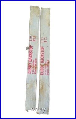 Vtg DUBBY Backstop Fence Pair (Left & Right) In-Line Industries Table Saw Stops