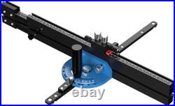 Wolfawn Table Saw Miter Gauge With Micro Adjustable Flip Stop & Extendable Fence