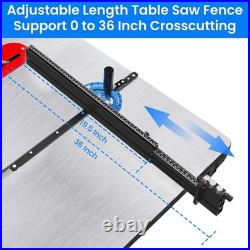 Wolfawn Table Saw Miter Gauge With Micro Adjustable Flip Stop & Extendable Fence Wolfawn Table Saw Miter Gauge With Micro Adjustable Flip Stop & Extendable Fence