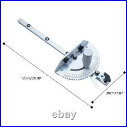 Woodworking Angles Miter Gauge Fence T-Track Push Ruler Guide Router 450mm