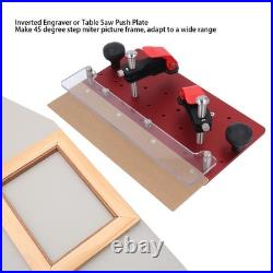 Woodworking Jig 45° 90° Slotting Milling Guide Sliding Fence Inverted Engraving