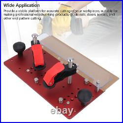 Woodworking Jig 45°90°Slotting Milling Guide Sliding Fence Inverted Push Plate